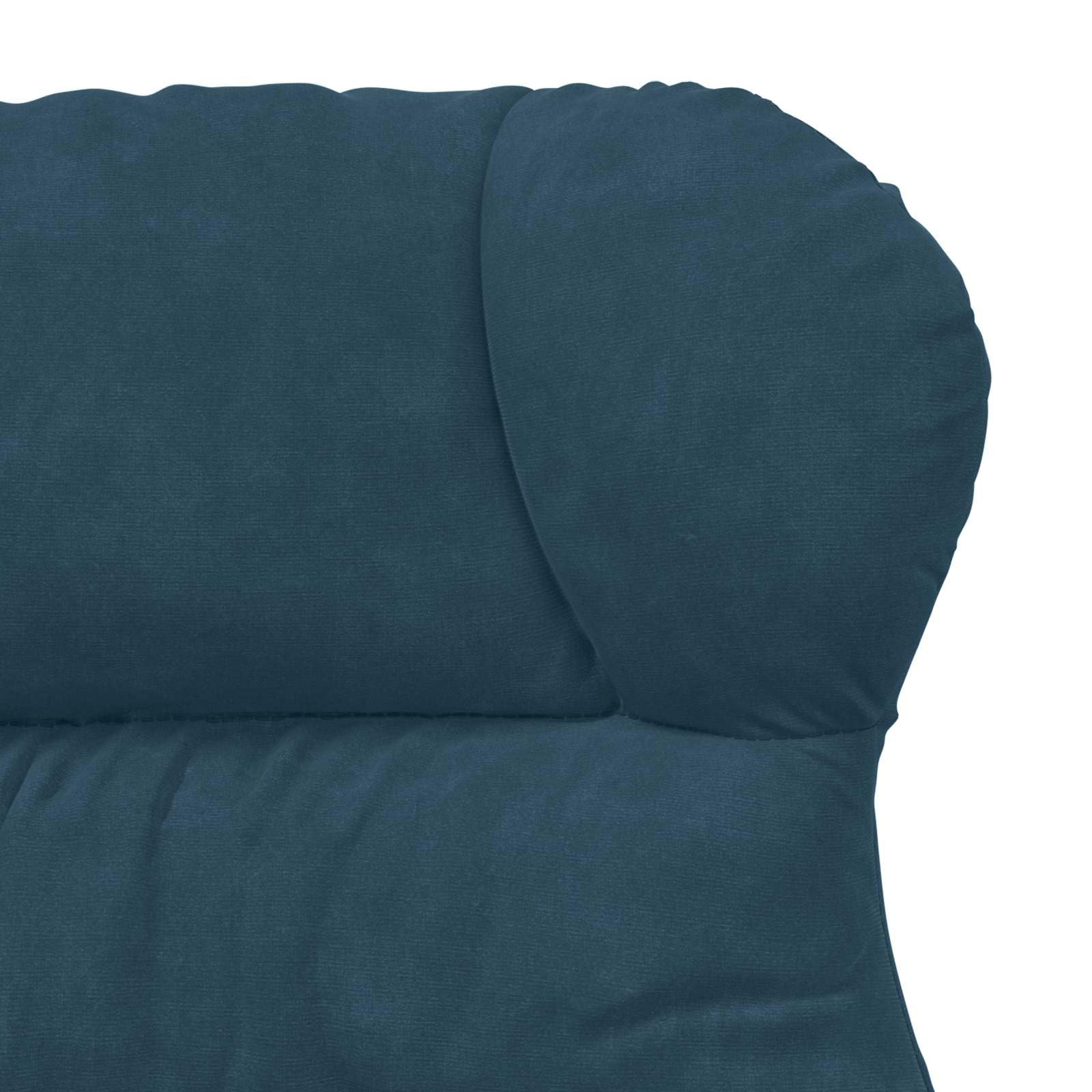 Moderner Samt Sessel Blau 69 x 74 x 93 cm mit gepolsterten Armlehnen und stabilen Gummibaumfüßen, weicher Samtrücken, ideal für Wohnzimmer, Schlafzimmer oder Büro