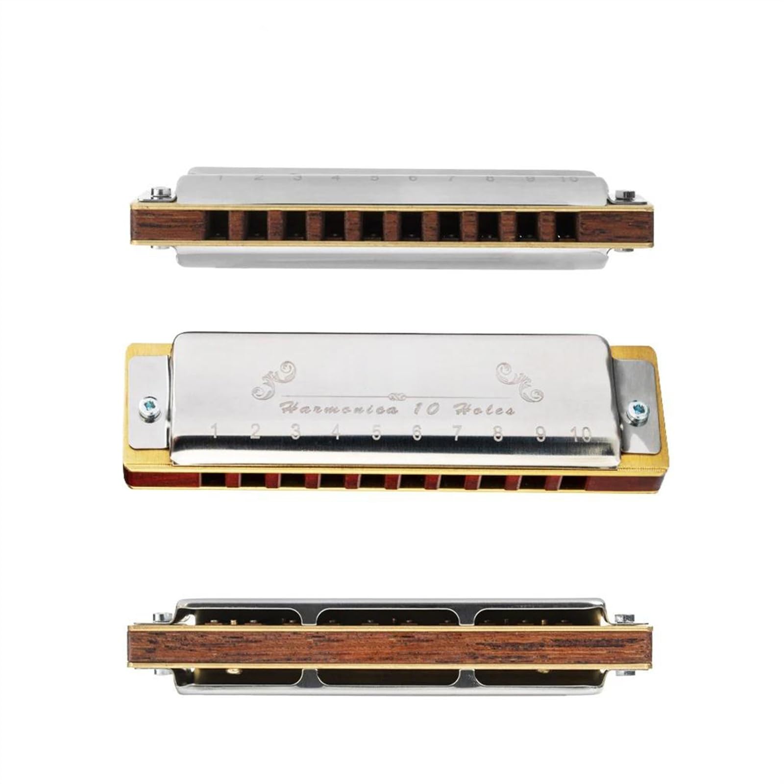 harmonijka Blues Harmonijka Grzebień Diatoniczny Blues Harp Organ Ustny Harmonijka(Rosewood)