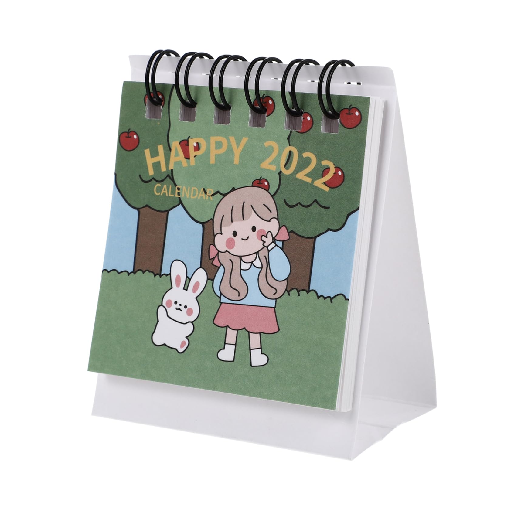 Parliky1pc Small Desk Calendar 2022 Calendar Standing Flip Desktop Calendar Desk Flip Calendar Lovely Calendar Desktop Decor Calendar Decorative Calendar 2022 Stand up Desk Calendar Paper