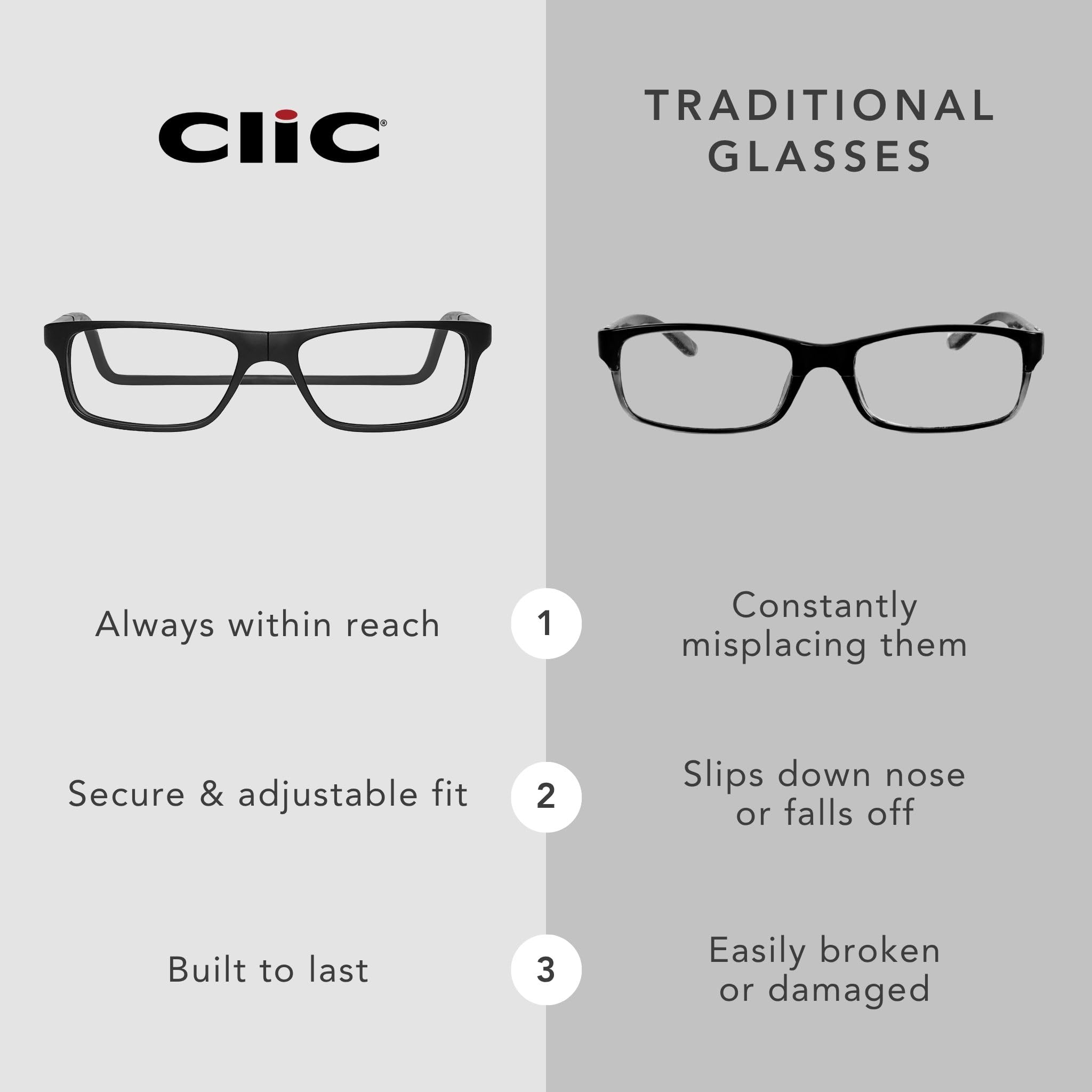 Clic Magnetic Reading Glasses - Original S-M - Rigid Headband product thumbnail 5