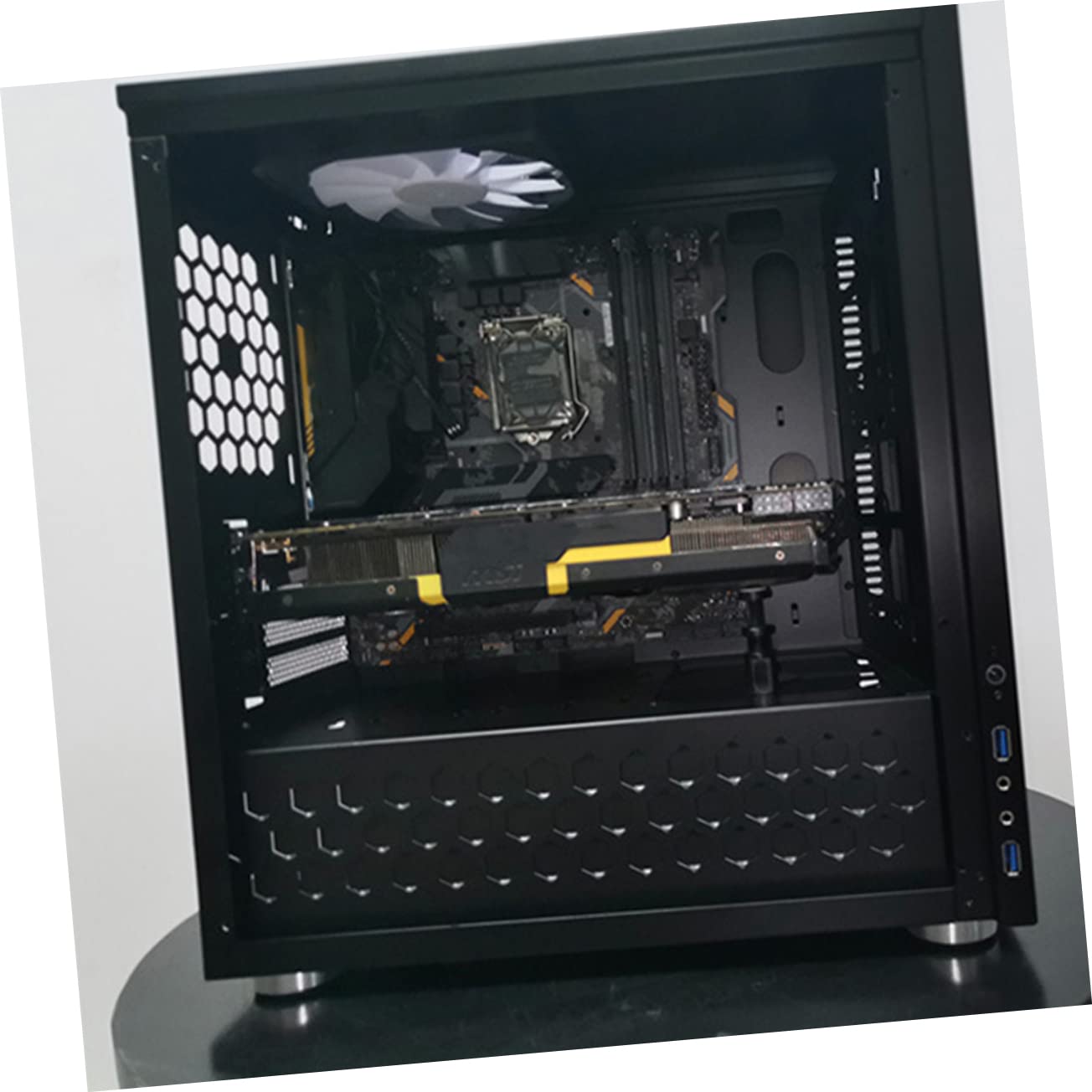 Gadpiparty 5pezzi Supporto Magnetico Per Gpu Staffa Antisag Per Schede Grafiche Con Base Magnetica e Protezione Accessorio Per Computer Gaming Vc