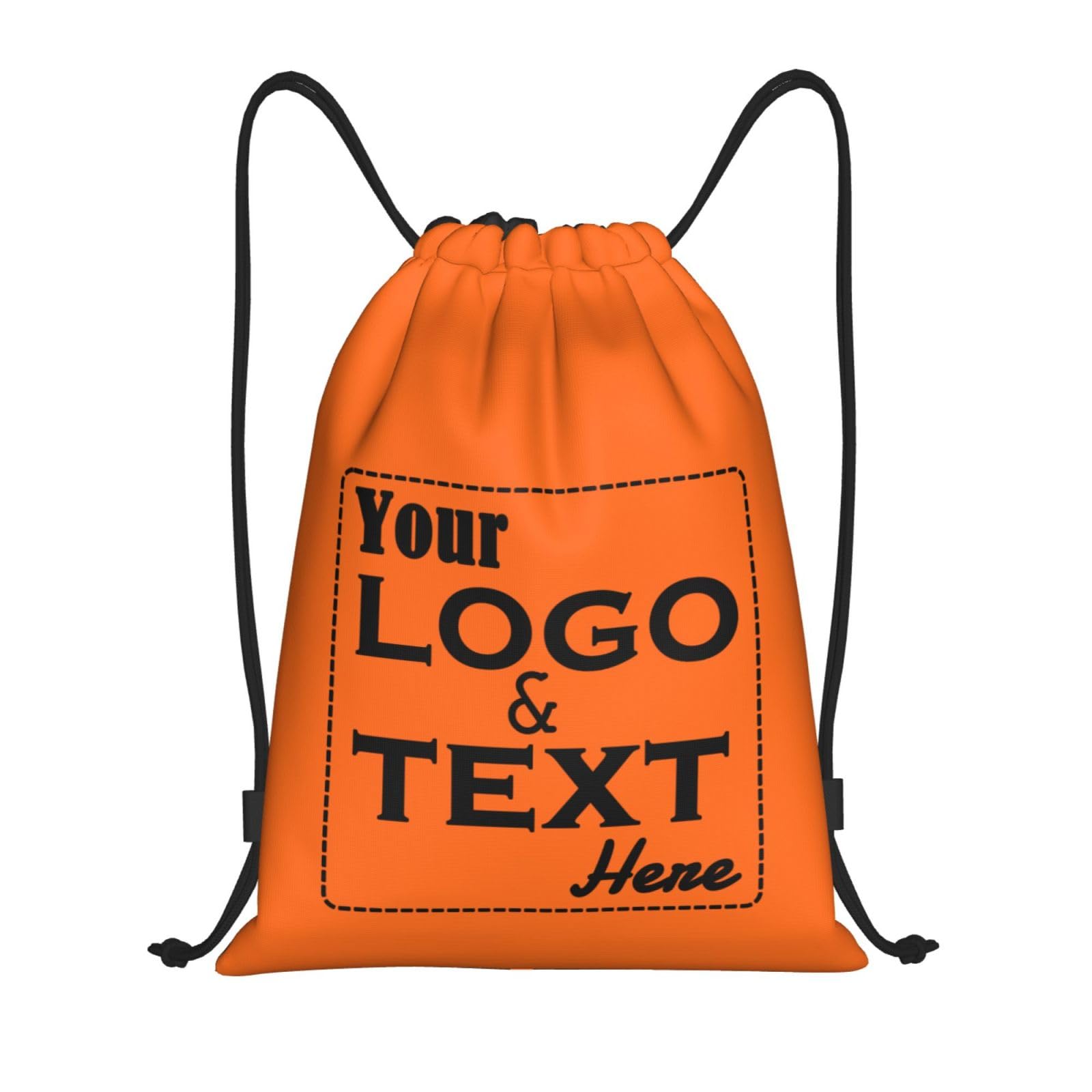 ROHBVMN Personalised Backpack custom Drawstring Bag โ Add Photos/Logo/Text Sports Bag for Men and Women, Swimming Bag for Kids with Logo and Text for Every Occasion