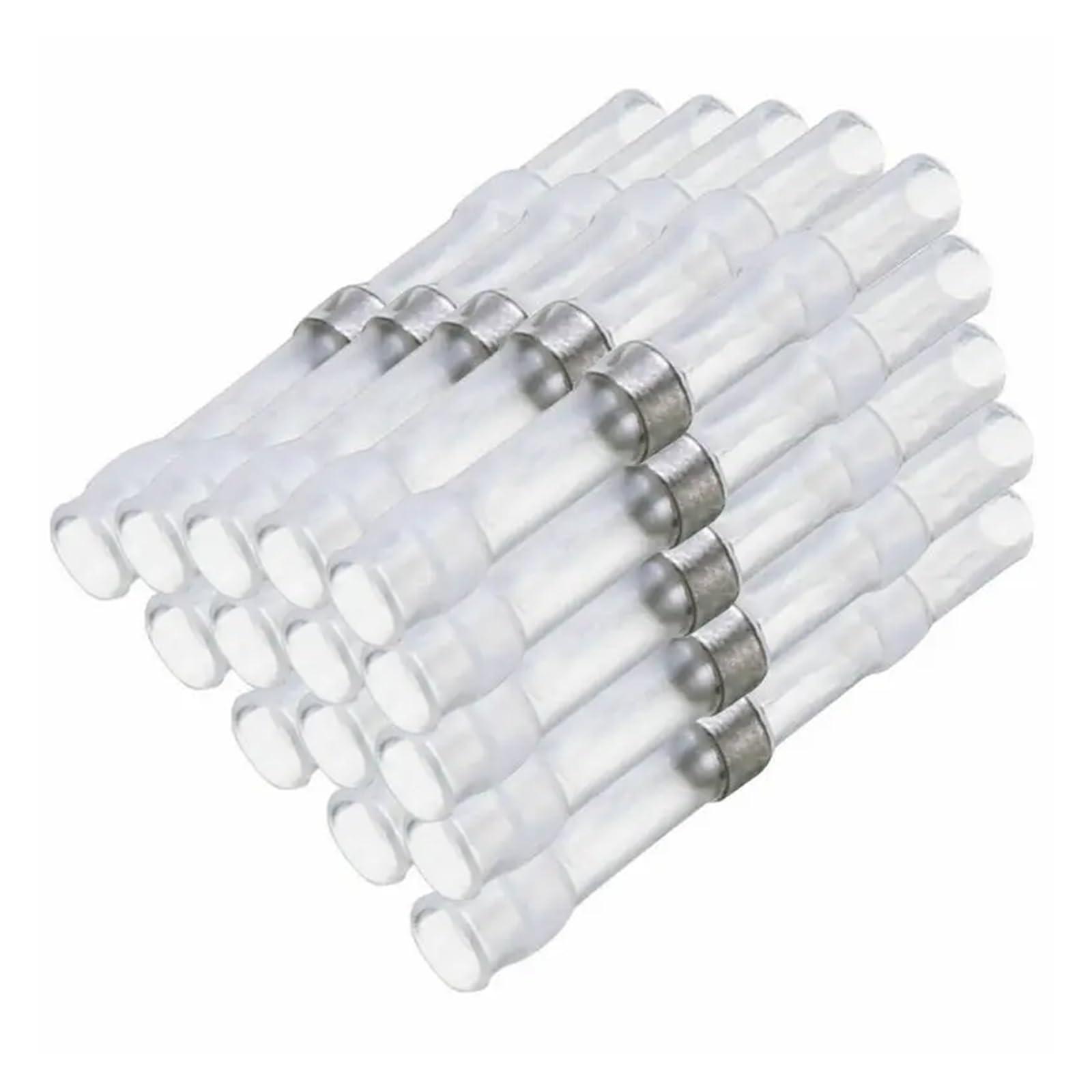 250PCS 4 Dimensioni Saldatura Manicotto Guarnizione Termorestringente Butt Connettori Filo Elettrico Splice Terminali Kit Assortimento