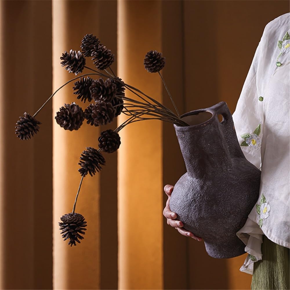 Wazon z kwiatami Vintage Ceramic Vase Arrangement Flower Nieregularne Suszone Kwiaty/Hydroponika Dekoracja Wazony z kwiatami na ozdoby świąteczne