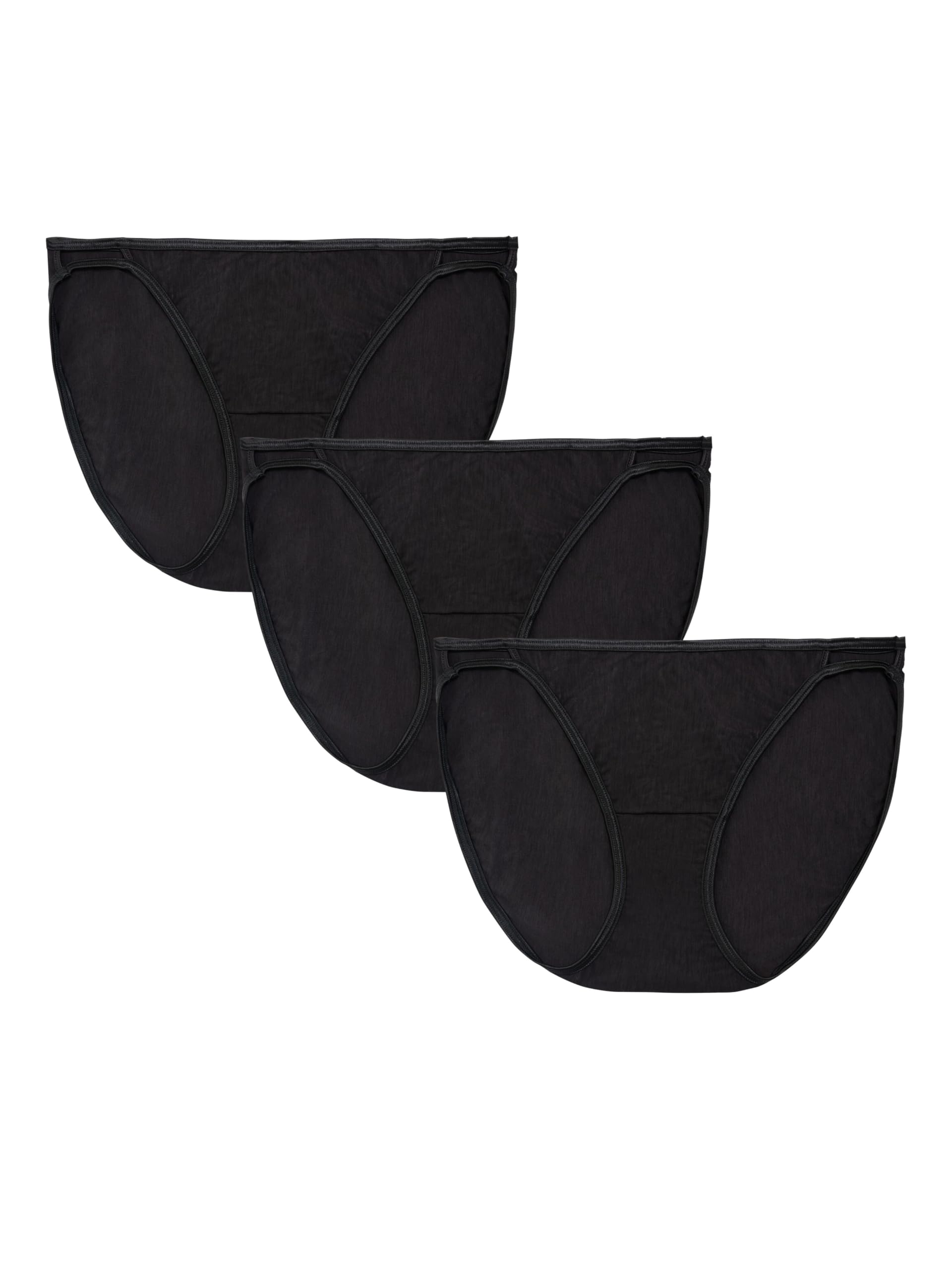 Vanity Fair Women's Illumination String Bikini Panties, Silky Stretch & Satin Trim