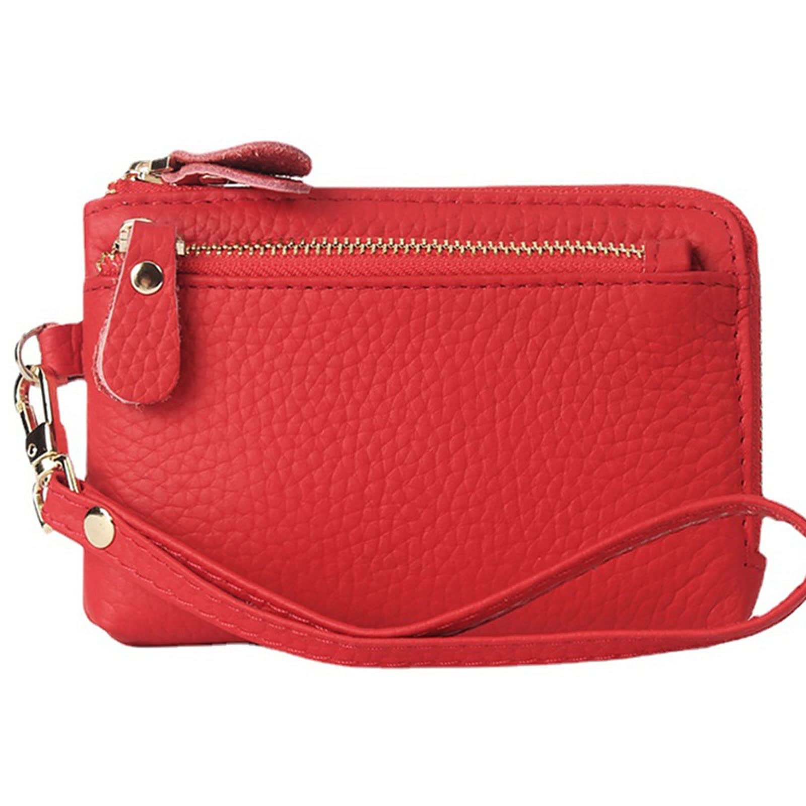 Sacs porte-clés et portefeuilles pour femmes en cuir véritable