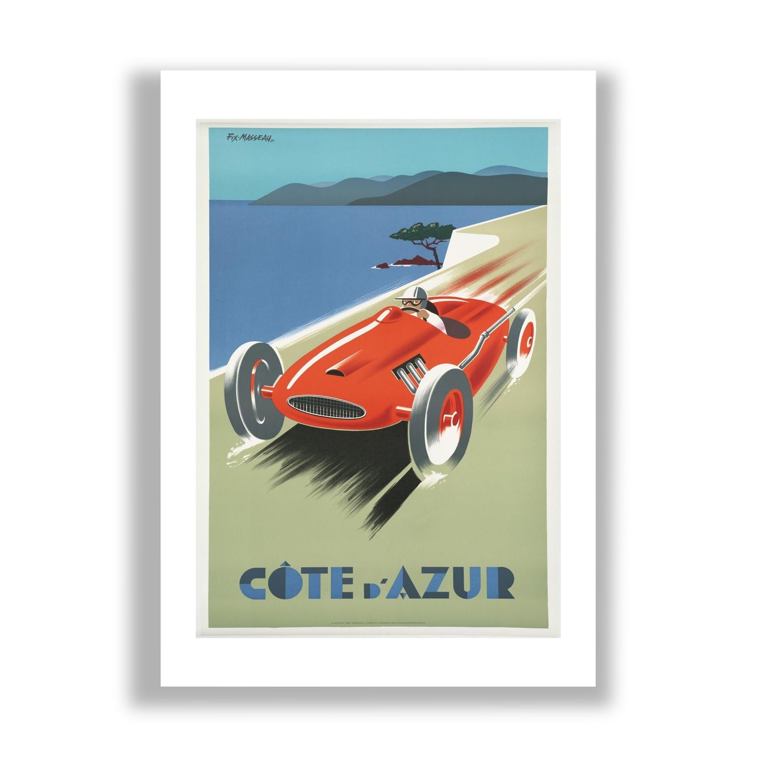 Affiche Côte d'Azur poster de voyage grand format XL mat - 7
