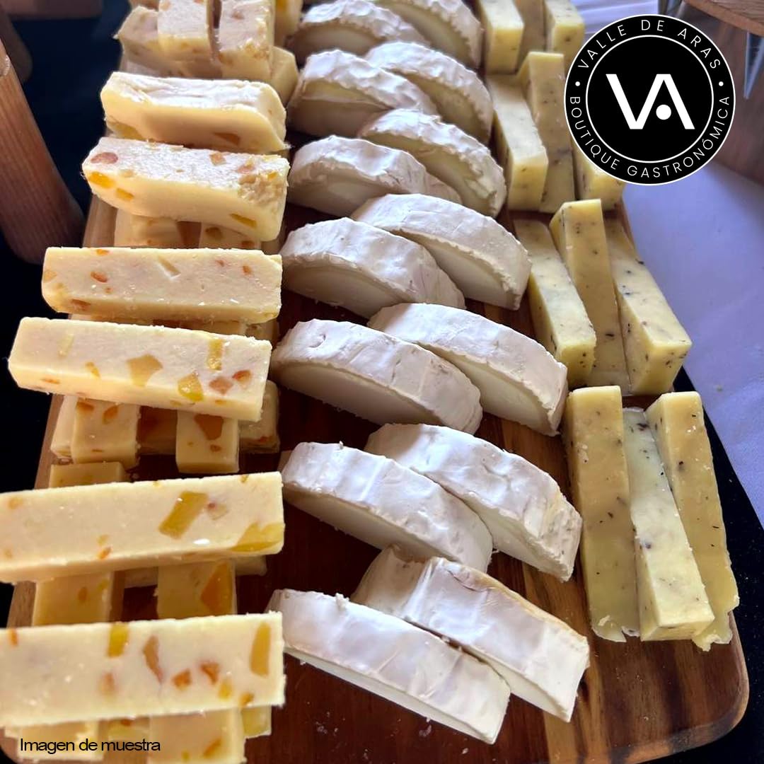 Tabla de Quesos sin Lactosa | Exquisita Selección de Quesos Artesanales de 900gr de queso cortado | Ideal para Intolerantes a la Lactosa | Sabor Suave y Natural | Perfecto para Aperitivos y Cenas