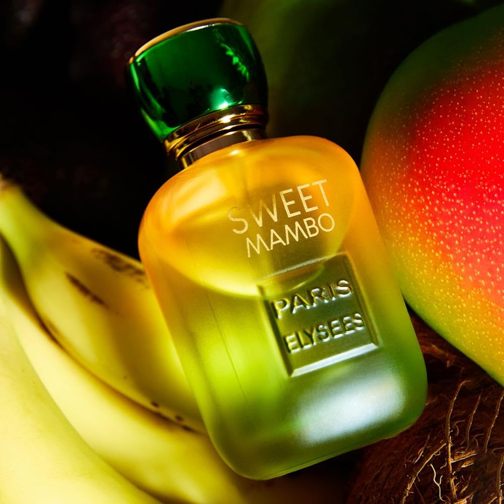 PARIS ELYSEES - Sweet Mambo - Eau de Toilette - Perfum Damski - Orientalny - Nuty Mango i Bergamotki - 100ml - Zawiera metalowy flakon podróżny 5ml