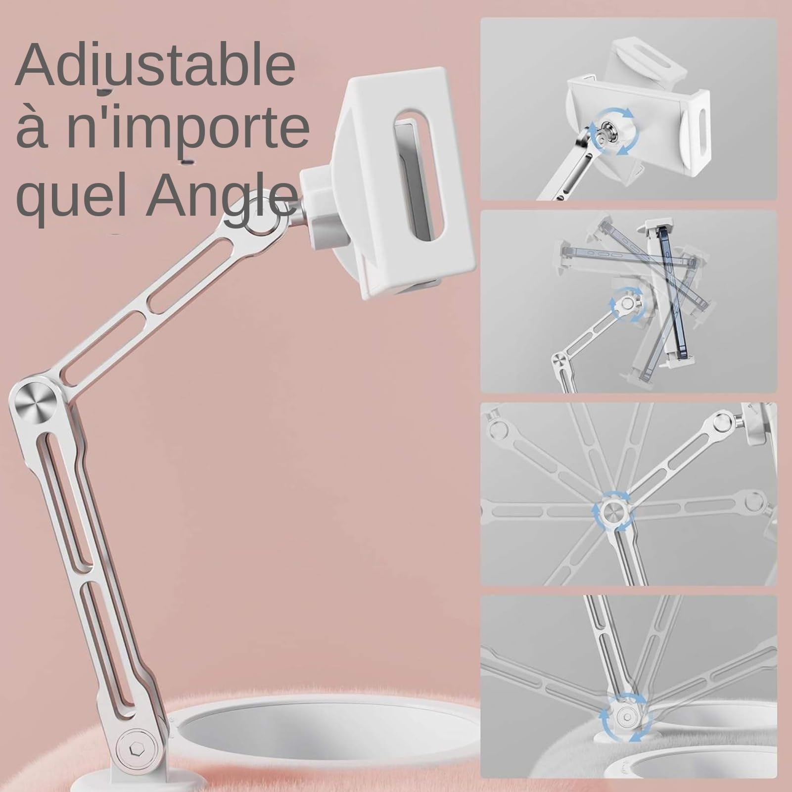 Supporto Per Tablet A Cuscino Per Telefoni E Schermi Da 11,9 A 33 cm, | Supporto Tablet Regolabile Da Per Leggere Morbido Leggero Mani Libere Per Divano Lettura Relax