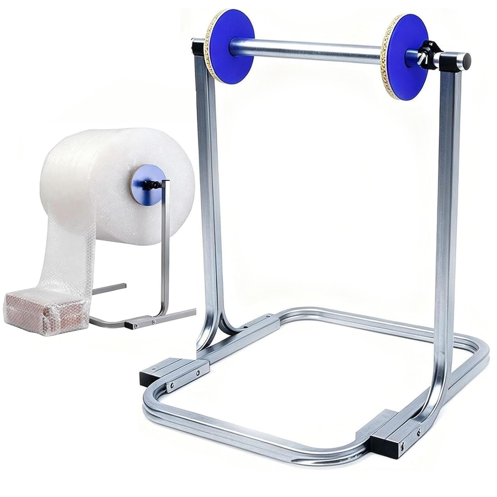 Rollenspender Für Luftpolsterfolie, 84 cm Hoch, Verzinktes Stahl-verpackungsgestell Mit Schnellwechsel-klemme, Stabiler Spender Für Luftpolsterfolie, Für Lager- 40cm