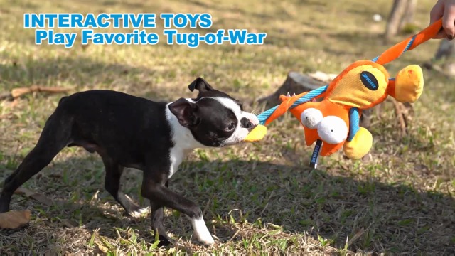 EASTBLUE Reindeer Dog Squeaky Toys: Cute Plush Stuffed Puppy Chew Toy with 6 Squeakers for Small | Medium Breed - Image 8