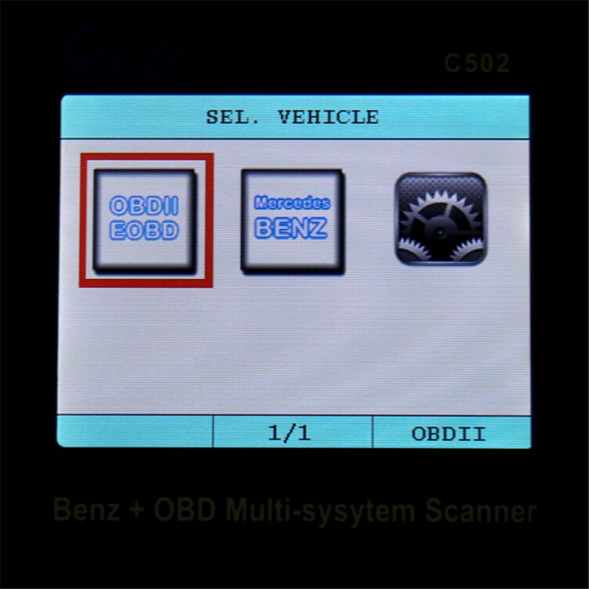 C502 OBD2 - Escáner de diagnóstico para comprobar la luz del motor EPB ABS SRS, herramienta de diagnóstico multisistema, lector de código, modos de comunicación OBD-II 1-10