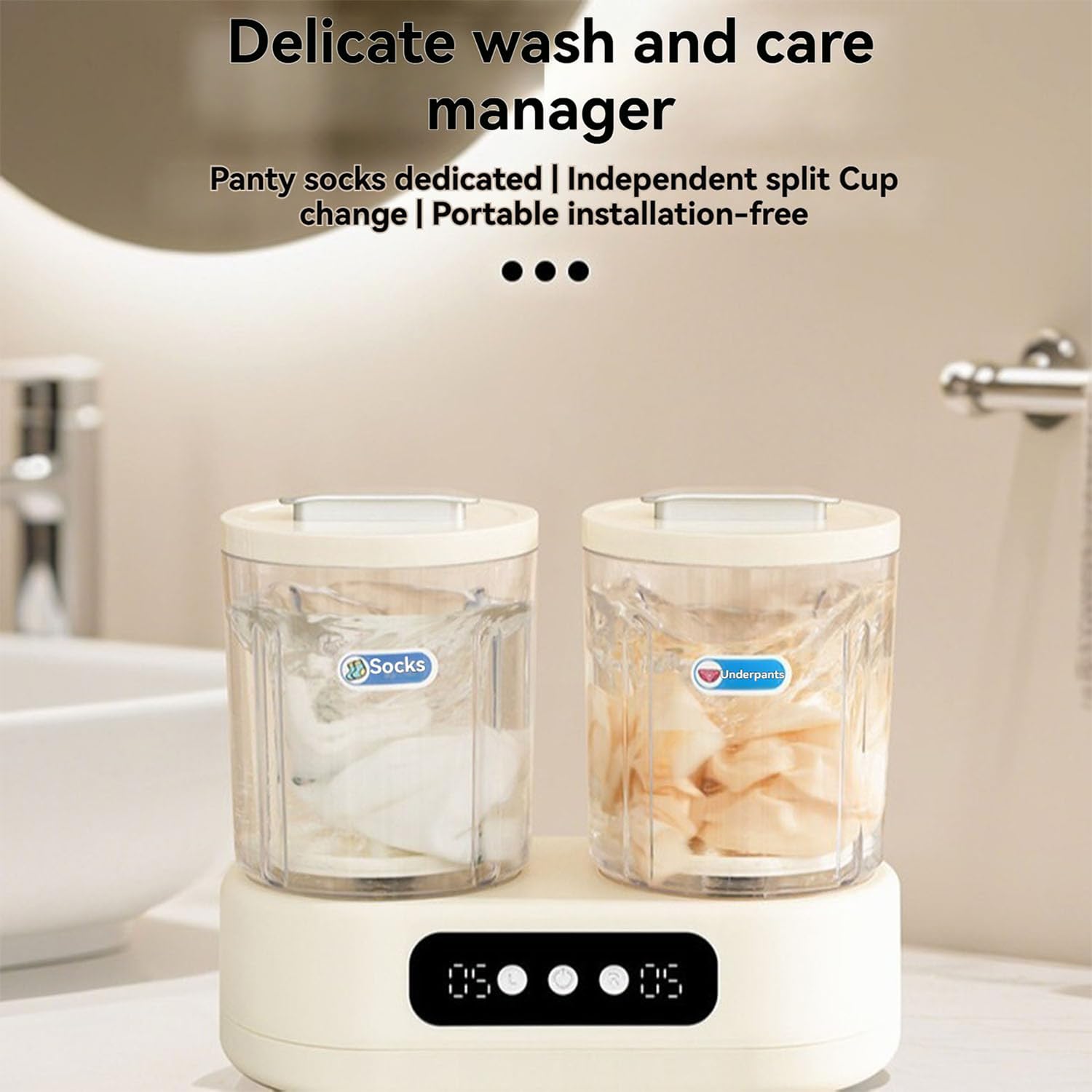 Mini Lavatrice Washing Machine A Doppia Vasca Lavatrice Piccola Lavatrice Specifica per Biancheria Intima Lavatrice Compatta Senza Fili Portatile