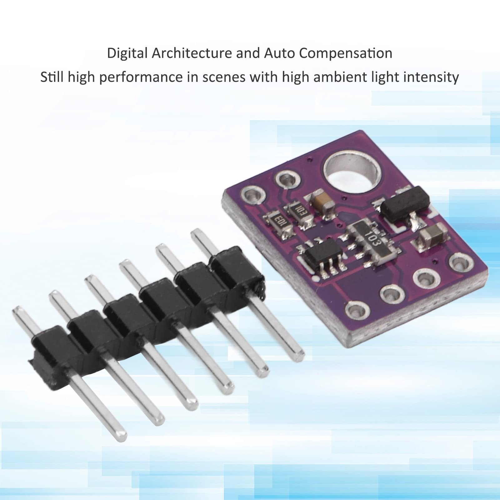 Flight Detection Time Sensor 2.8-5V VL53LOX Multifunction Chip Chip Precise ToF Detection Module for: - Image 3