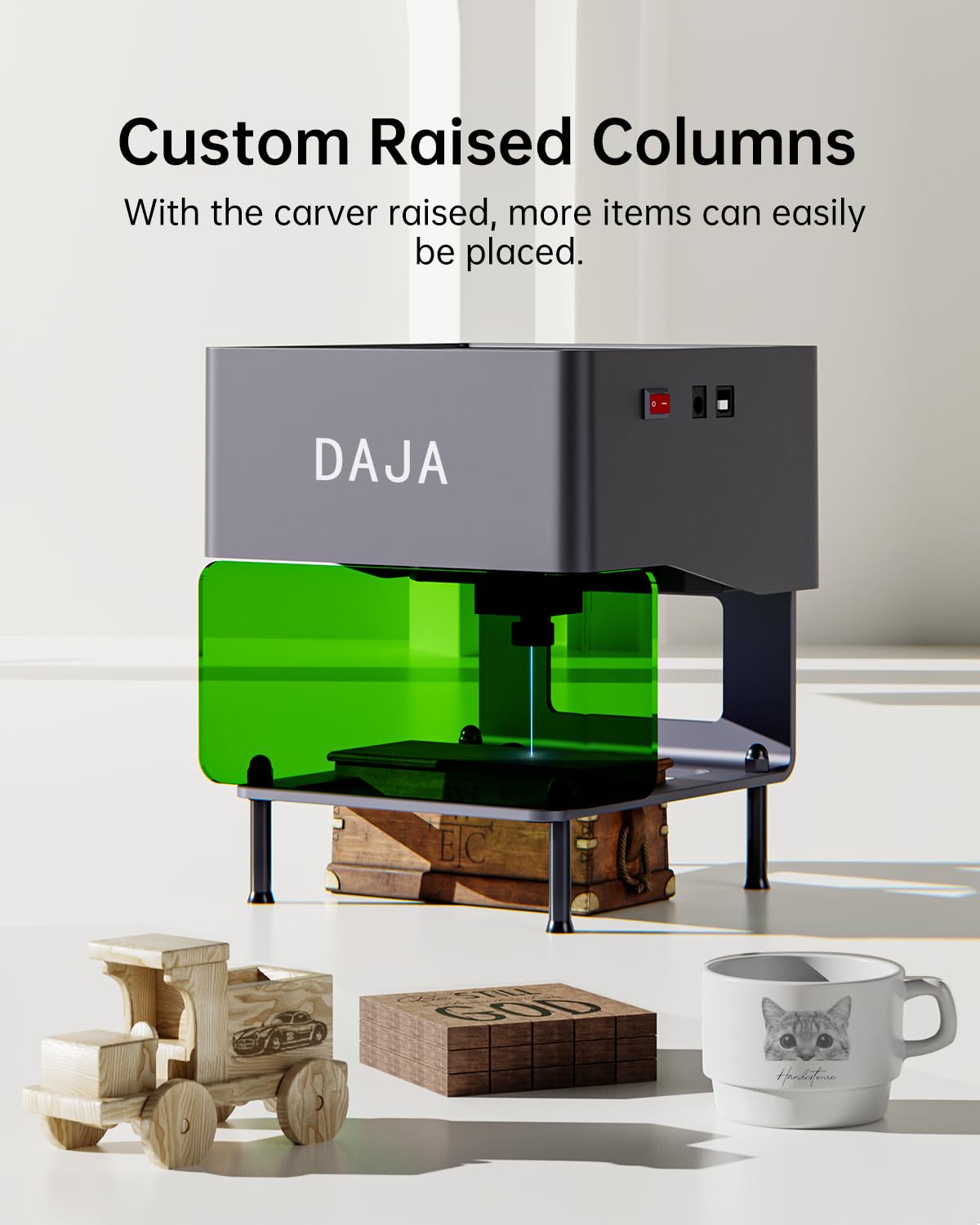 Amazon.co.jp: DAJA DJ6 Pro レーザー彫刻機 高段 ポータブル レーザー 