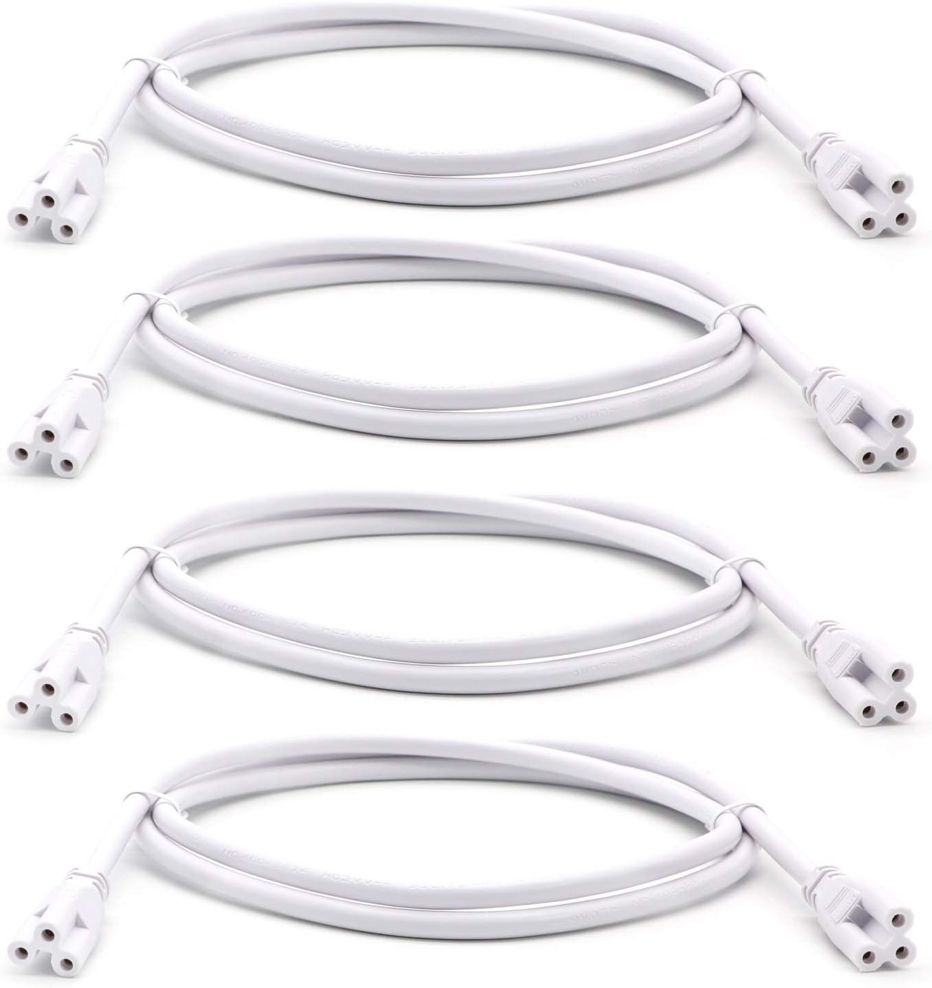 4FT (471/4") T5 T8 Tube Light Fixture LED Linkable Cords, Double end