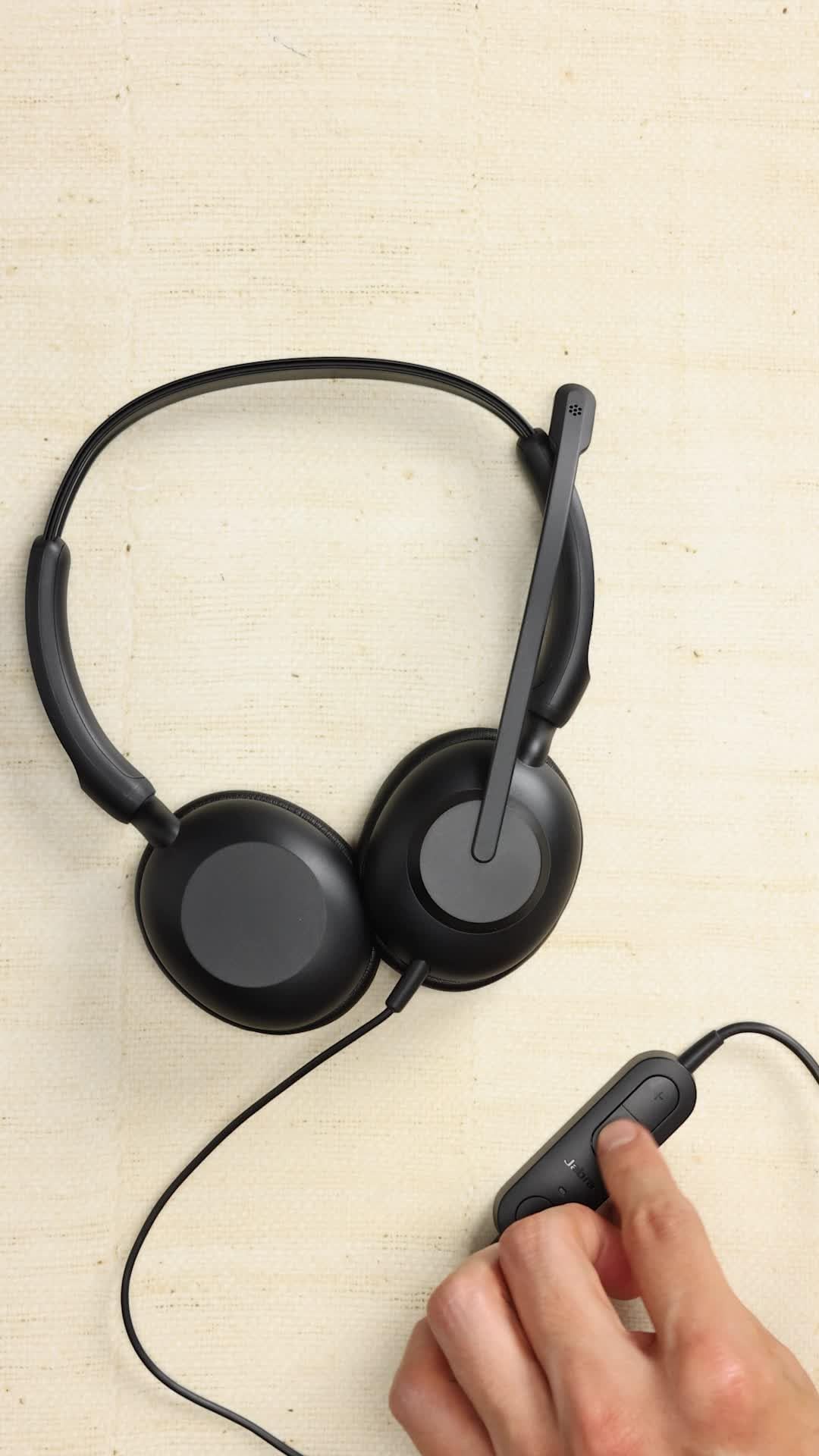 Jabra Evolve 10 Wired USB Headset with Noise-Cancelling Mic, Black