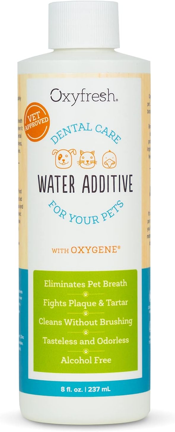 Oxyfresh Premium Pet Dental Care Solution Pet Water Additive: Best Way to Eliminate Bad Dog Breath and Cat Breath - Fights...