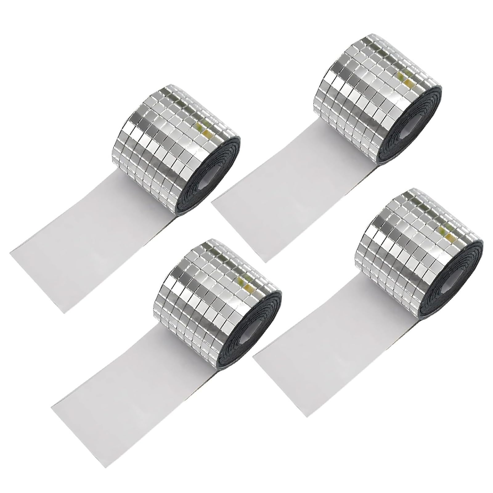Shntig Multicolor Muzzik Tiles, Selfs-Adhesive Disco Tiles, Silver Square Disco Ball Sticker For Diys Craft Art Collages, Interior Decoration Selfs Adhesive Muzzik For