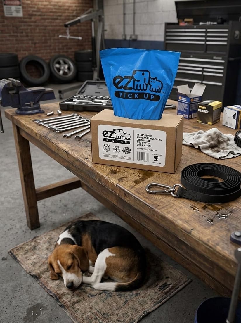 EZ Pickup 1000 Count Dog Waste Poop Bags, Unscented