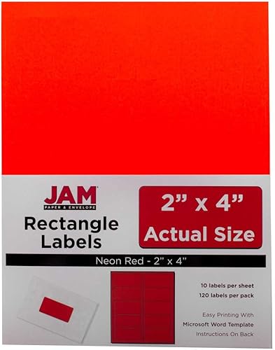 Vista 310 de JAM Paper Etiquetas para dirección postal (7 tamaños)