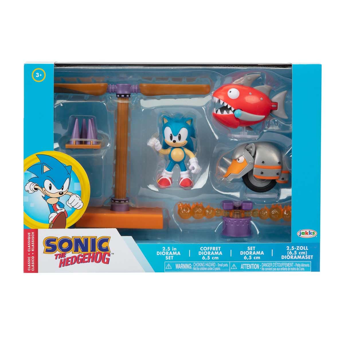 ソニック ジオラマフィギュアセット 2つのセット Sonic The Hedgehog Diorama Set 2.5 Inch Action Figure - Flying