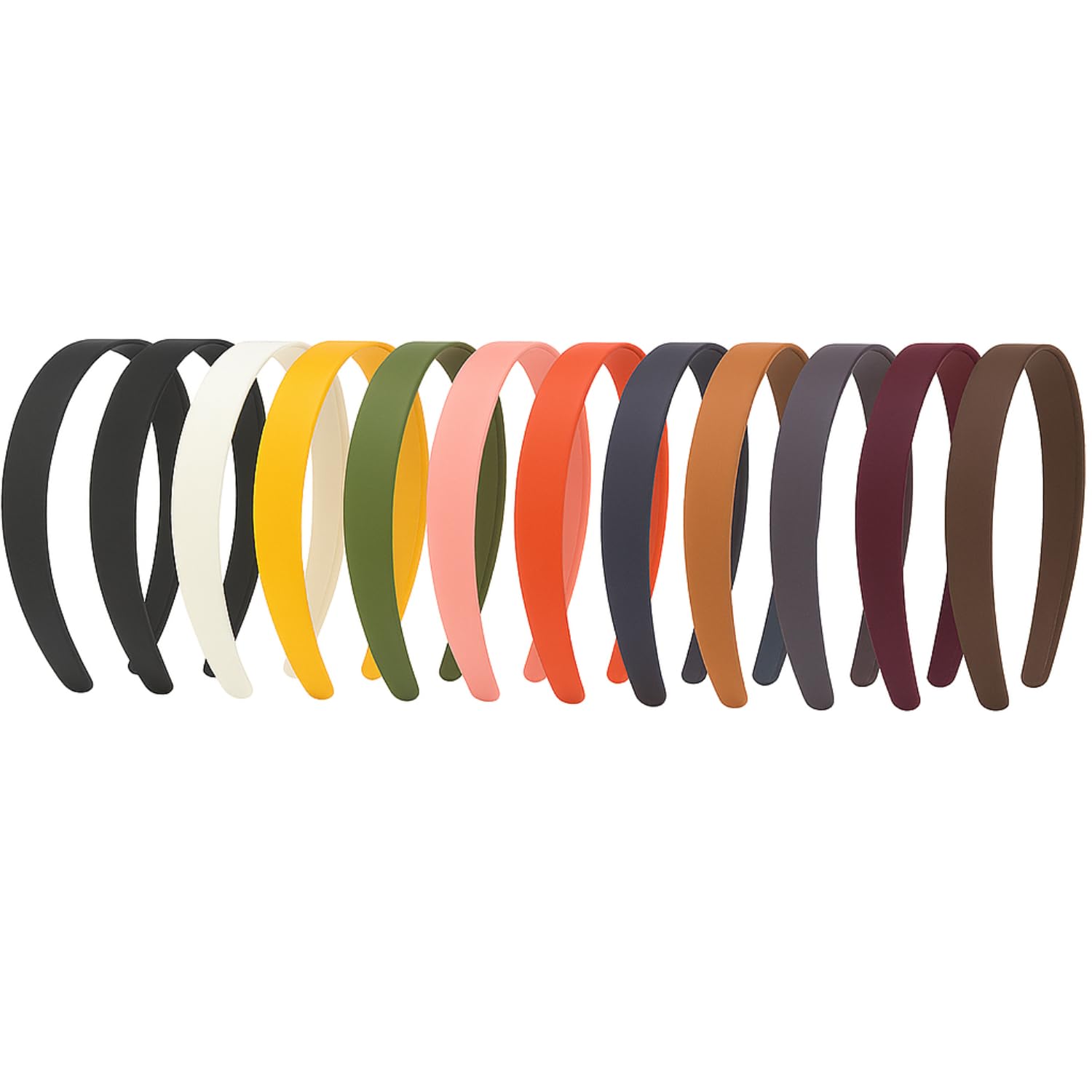 Plastic Headbands with Teeth – Pack of 12 Matte Finish, 2.6cm Wide Hair Bands Durable, Lightweight Accessories for Women, Girls, Teens & Kids Hair Band-image-5