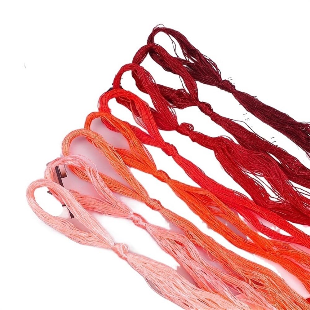 Hilos De Bordar 20 m/unids hilo de seda bordado hilo de seda pequeños palos de bordado a mano bordar punto de cruz Hilos Punto De Cruz (Color : 13)