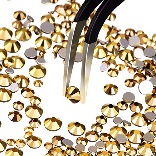 3456 Stücke Nagel Kristalle AB Nagel Kunst Strasssteine Runde Perlen Flatback Glas Charms Edelsteine, 6 Größen für Nägel… – Bild 8
