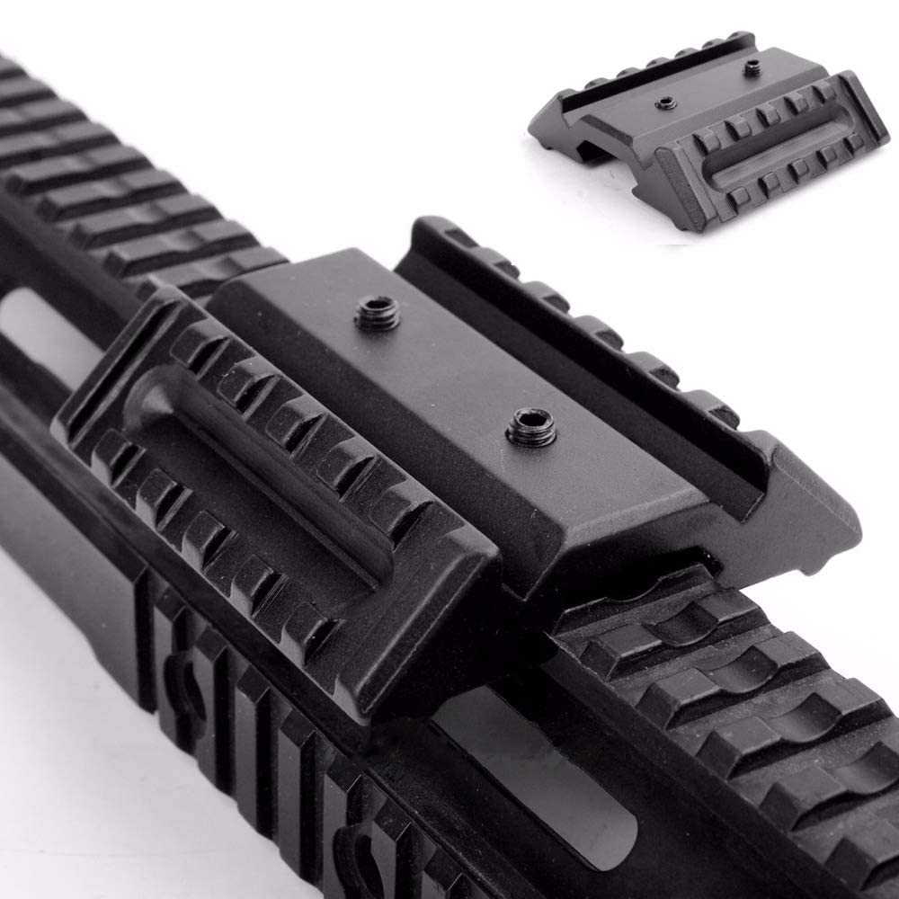 Montatura Offset 45° Tattica FOCUHUNTER - Per Weaver/Picatinny, 20mm, Sgancio Rapido, Per Ottiche E Torce - Foto 5