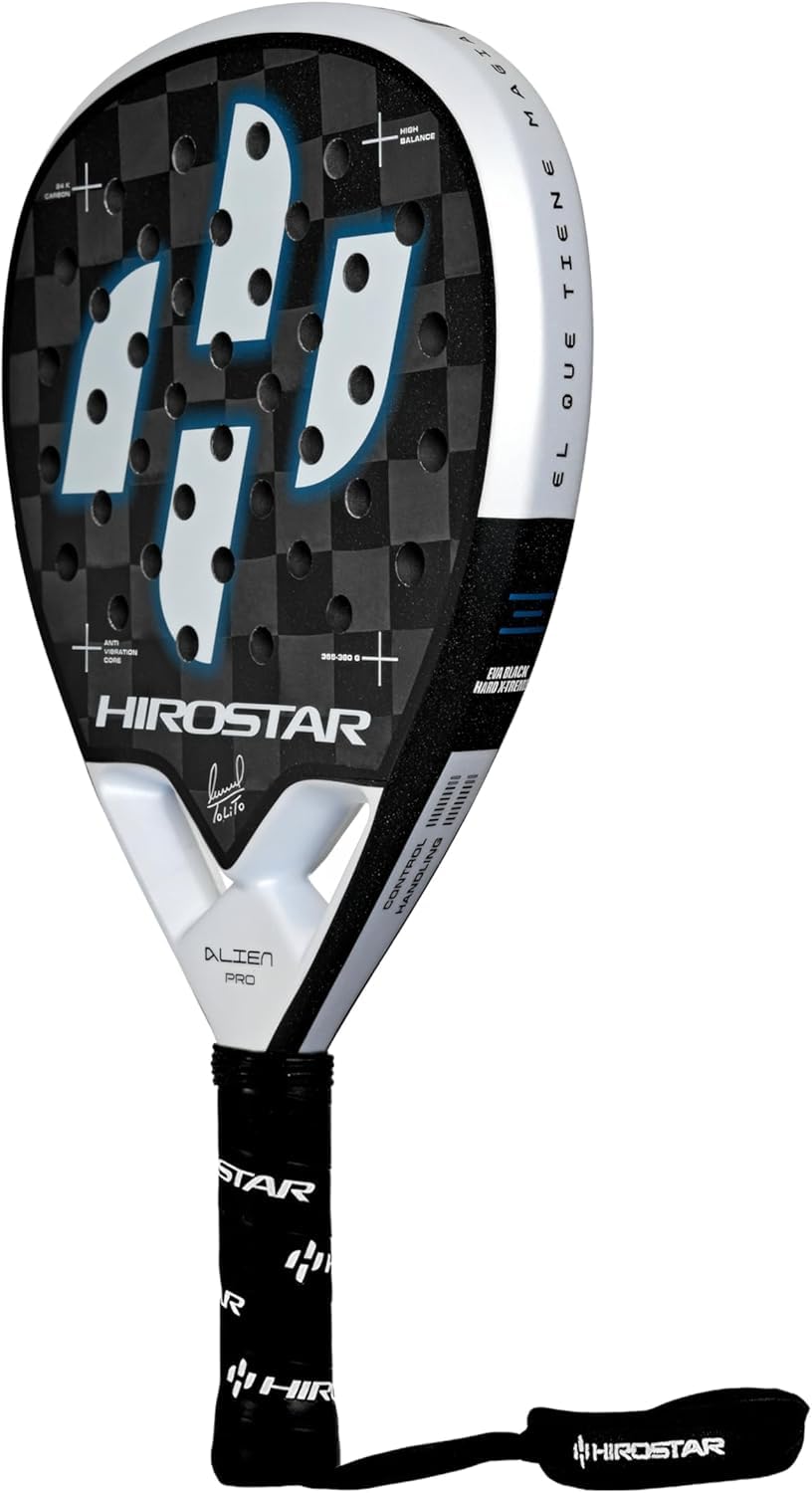 Pala Padel Alien Pro 2025 | Raqueta Padel Con Forma de Diamante, 100% Carbono 24K, Balance Alto, Peso 365g - 380g