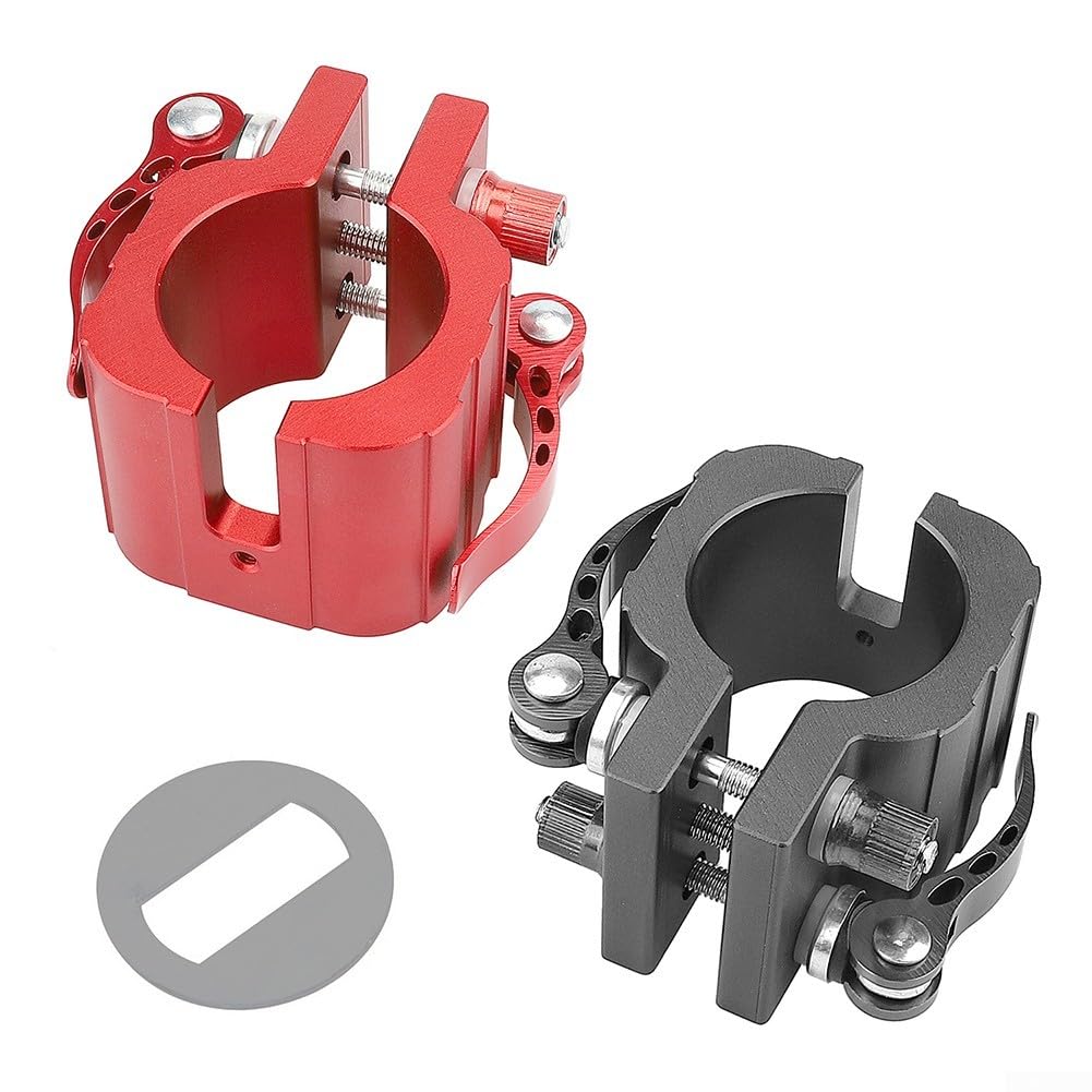 Meccanismo pieghevole in alluminio resistente, 79 mm, nero rosso (rosso)