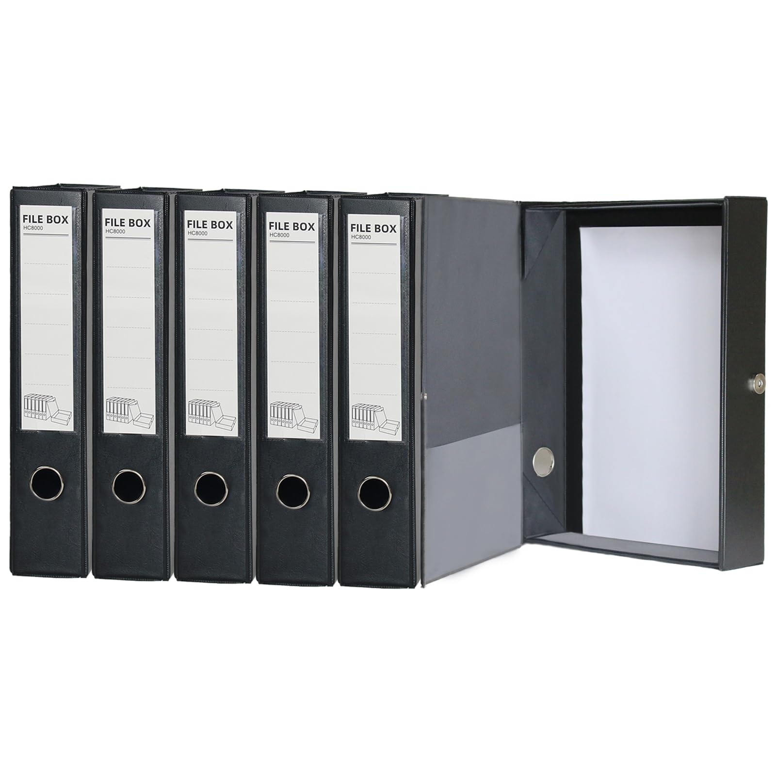 Amazon.com: URbantin 6 Pack Foldable A4 Box Files,Plastic Archive