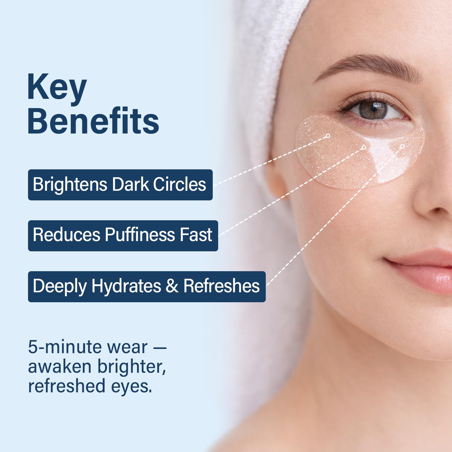 Tintark Patch Occhi Sirius’ly Bright 28 Paia – Hydrogel Eye Mask con Caffeina, Acido Ialuronico e Estratto di Muschio d’Iride, Riduce Occhiaie e Borse, Regalo Donna Cura di Sé e Relax