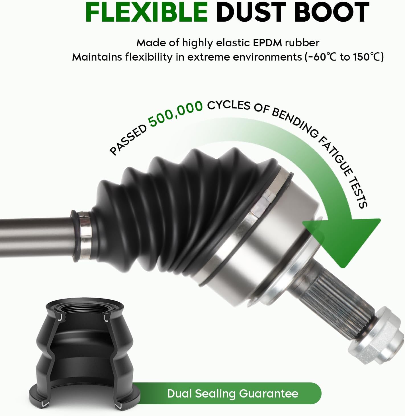 Front Left & Right CV Axle Shaft Assembly Fits for Honda CR-V 2.4 2.4L 2002 2003 2004 2005 2006,1 Pair of Driver Passenger Side CV Axle Shaft Assembly, Replace for 66-4206 66-4207