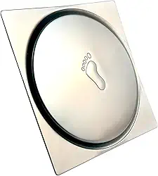 TKLA Ralo Click Inox Antientupimento 10x10 Cromado Clique Clic Pop up Inteligente