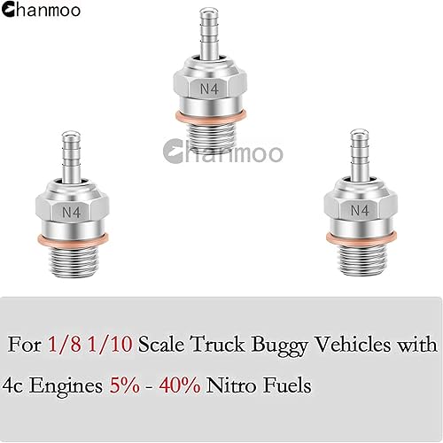 Miniatura 31 de 2 piezas 70117H Hot Engine Glow Plugs No.3 N3 N4#3 #4 Spark Nitro Engine Parts Reemplazan OS para Traxxas Losi HPI Redcat HSP Himoto RC Car Truck