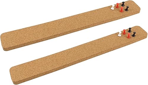 Miniatura 1 de 2 tiras de barra de fieltro para tablón de anuncios y corcho, 15 x 2-1/2 pulgadas para oficina, escuela, decoración de vacaciones en el hogar