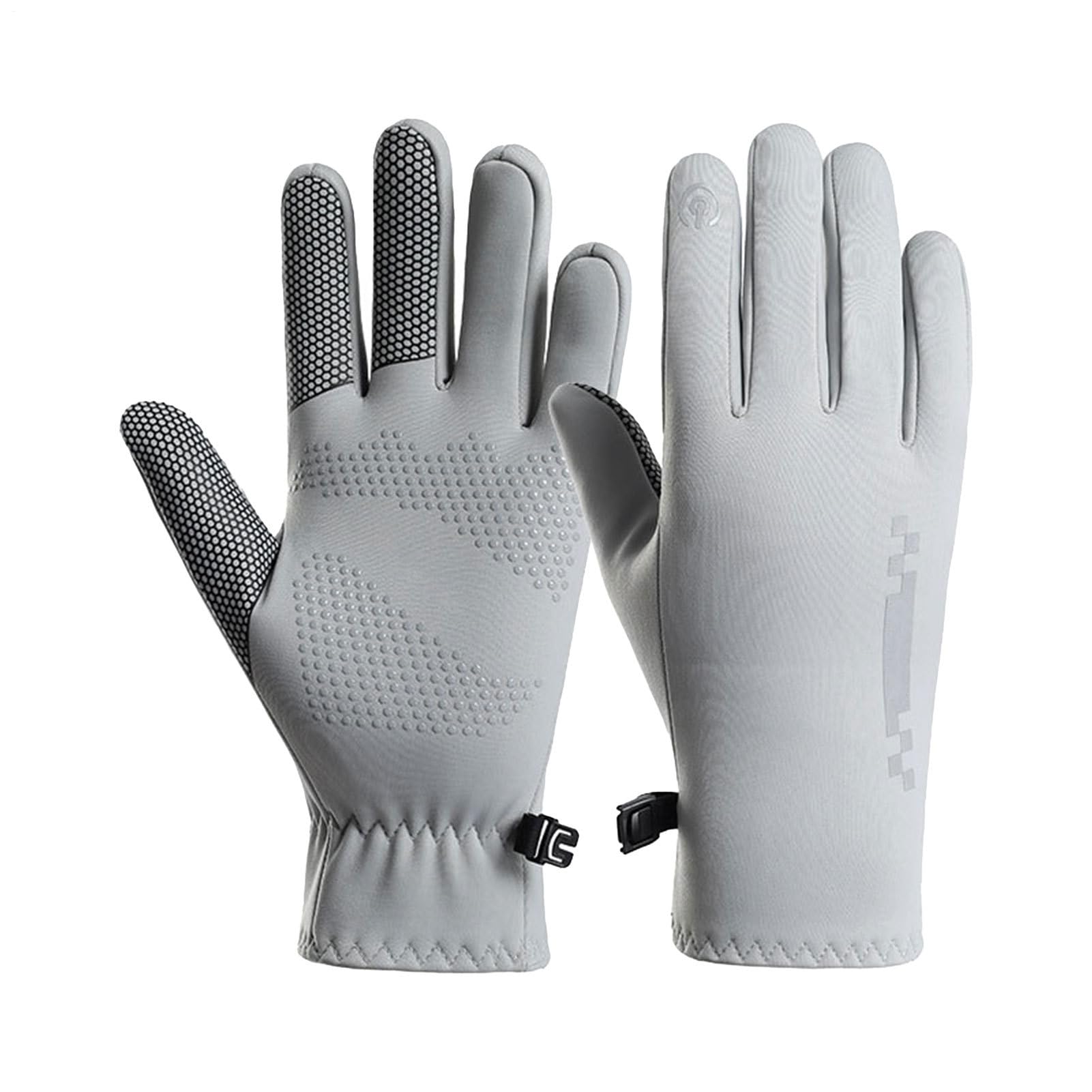 Waterproof Thermal Cycling Gloves - 22x8 5cm Windproof Anti-Slip Mitten Flexible Screen-Touching Motorcycle Glove Internal Warm Filling Comfort