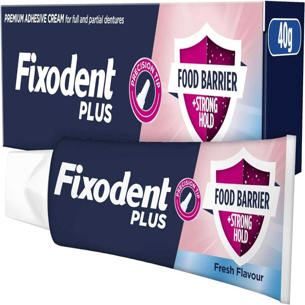 6 x Fixodent?Denture Adhesive Cream Food Seal 40g by Fixodent
