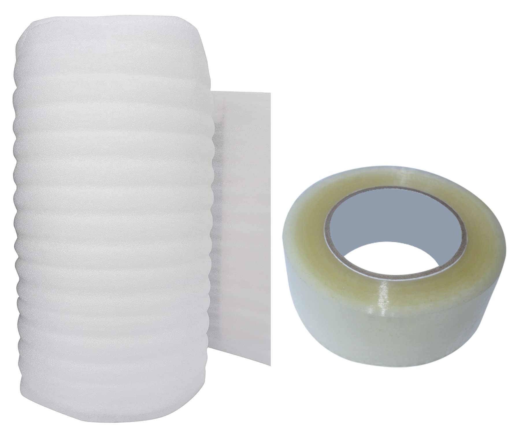 Fully Transparent Foam Packing Wrap Roll for Ecommerce with Tape Roll (5 Mtr Long, 19” Wide, 6 mm Thick) (B09QHVPG1Y) Amazon Price History, Amazon Price Tracker