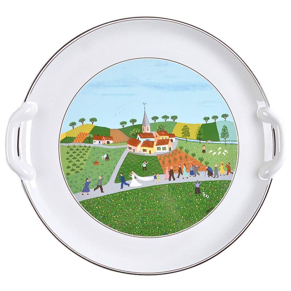 Villeroy & Boch Design Naif Handled Cake Plate