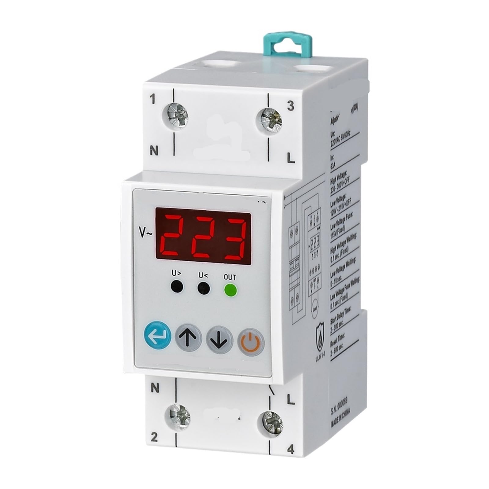Relé de protección de voltaje de 220V CA para proteger electrodomésticos en la cocina 2