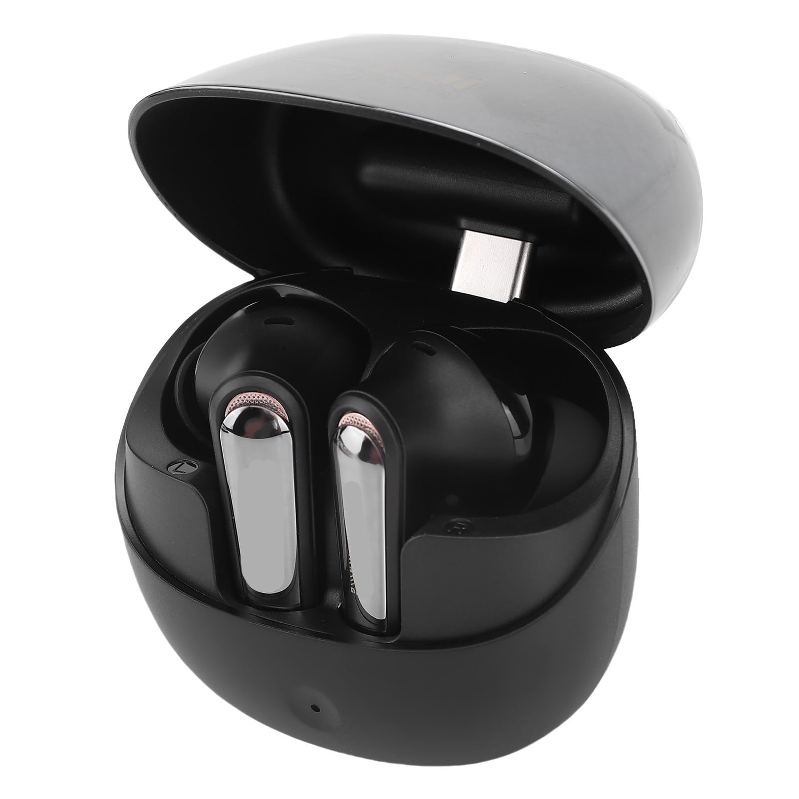 Fabater Auricolari da Gioco Wireless, Bluetooth 5.4 Dual Mode a Bassa Latenza 2.4G con Microfono ENC, Dongle USB C e Driver Dinamici da 13 Mm per Gaming VR e smartphone. (BLACK)