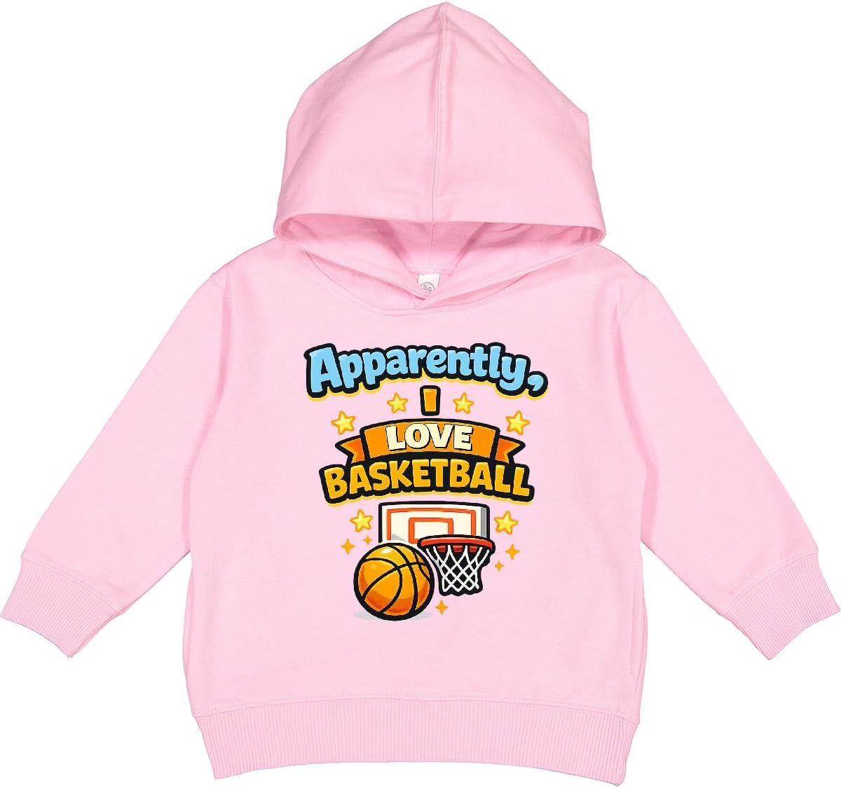 inktastic Apparently I Love Basketball Funny Toddler Hoodie
