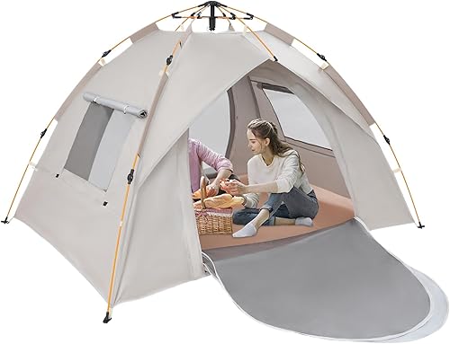 Miniatura 1 de Tienda de campaña desplegable con ventana de malla, impermeable, instantánea, fácil instalación, tienda familiar para 2-3 personas, tienda de