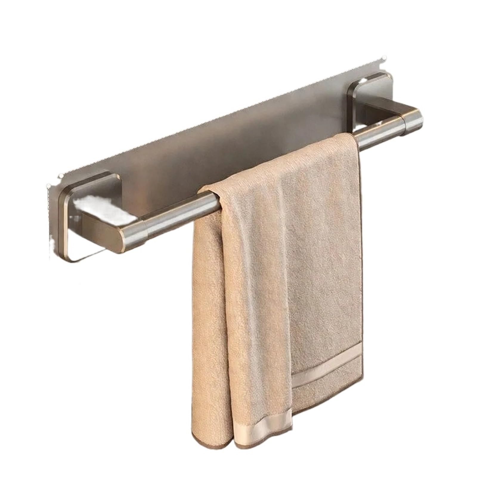 Bathroom towel rail 30-50cm Towel Bar Rack for Bathroom Wall Mounted Heavy Duty Hand Holder Space-Saving Rod(40cm Grey)
