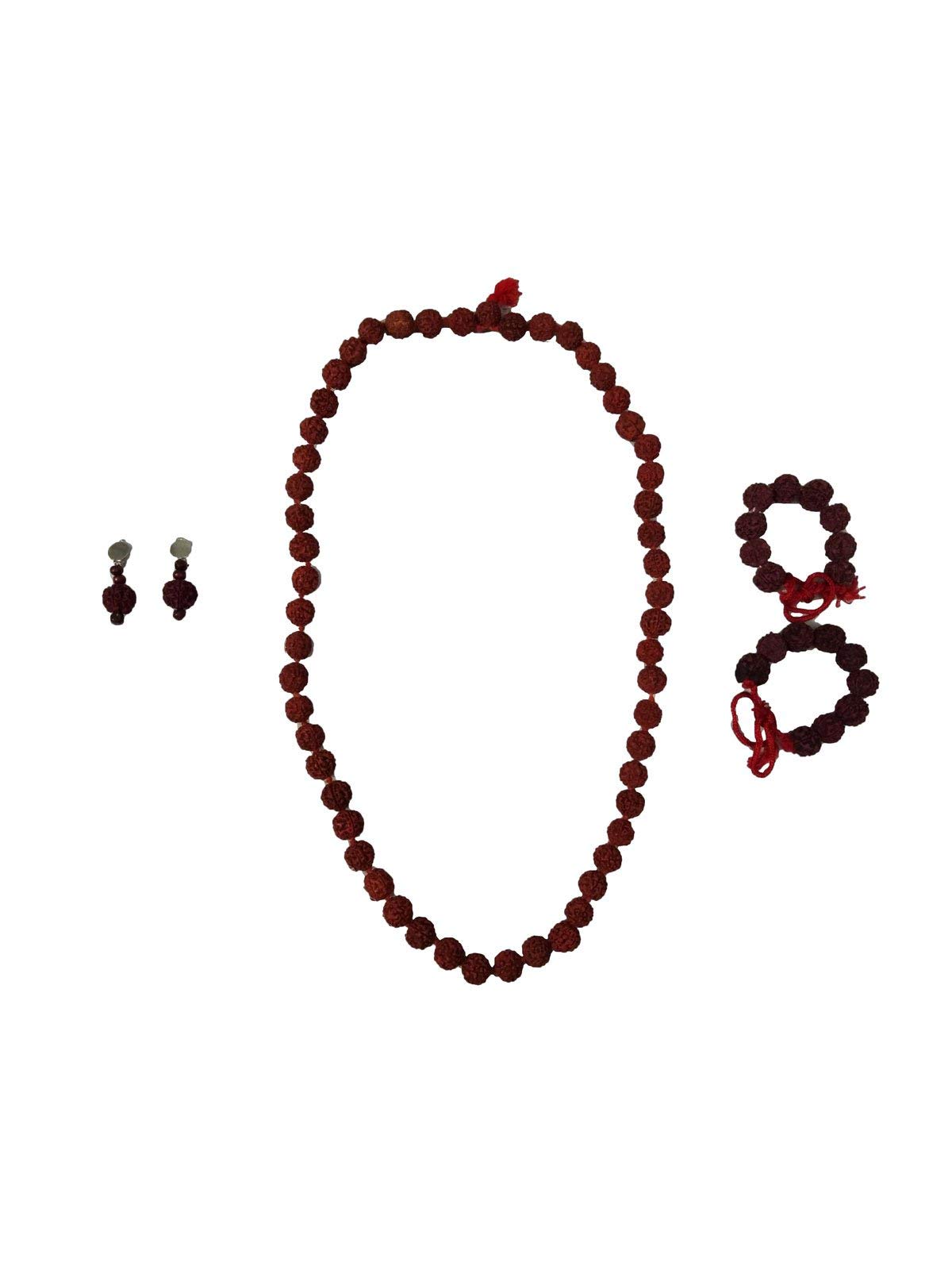 BookMyCostume Rudraksha Jewellery Complete Set Kids Fancy Dress Costume Accessory Adults Brown (B08KT8R5R2) Amazon Price History, Amazon Price Tracker