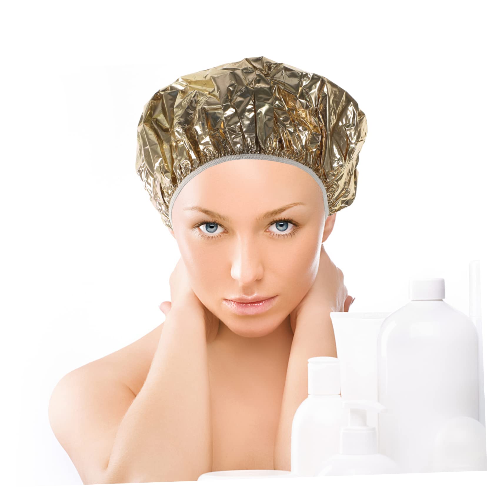 TOVINANNA Hair Coloring Cap Aluminum Foil Cap for Hair Dye Steaming Haircare Reusable Set